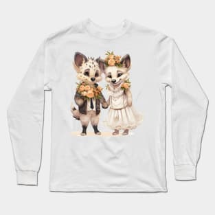 Hyena Couple Gets Married Long Sleeve T-Shirt